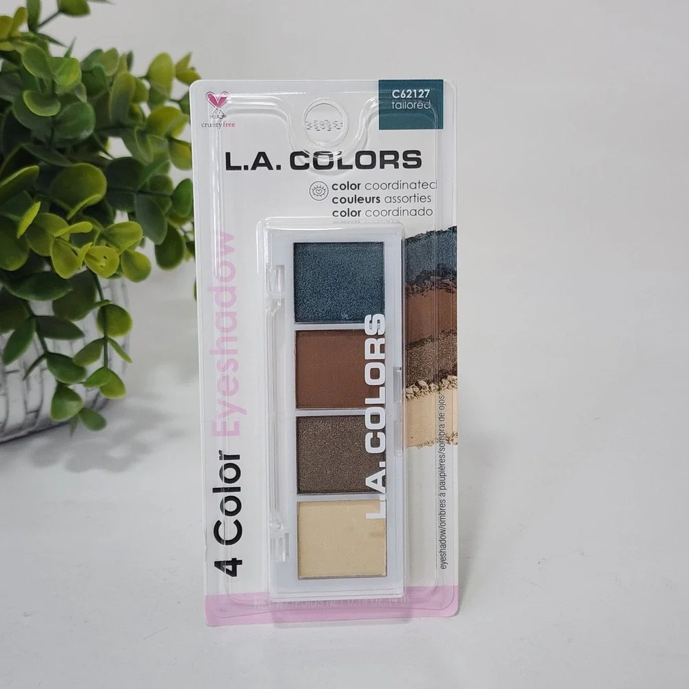 L. A. Colors 4 Color Eyeshadow Tailored Palette C62127 ~ New Unopened